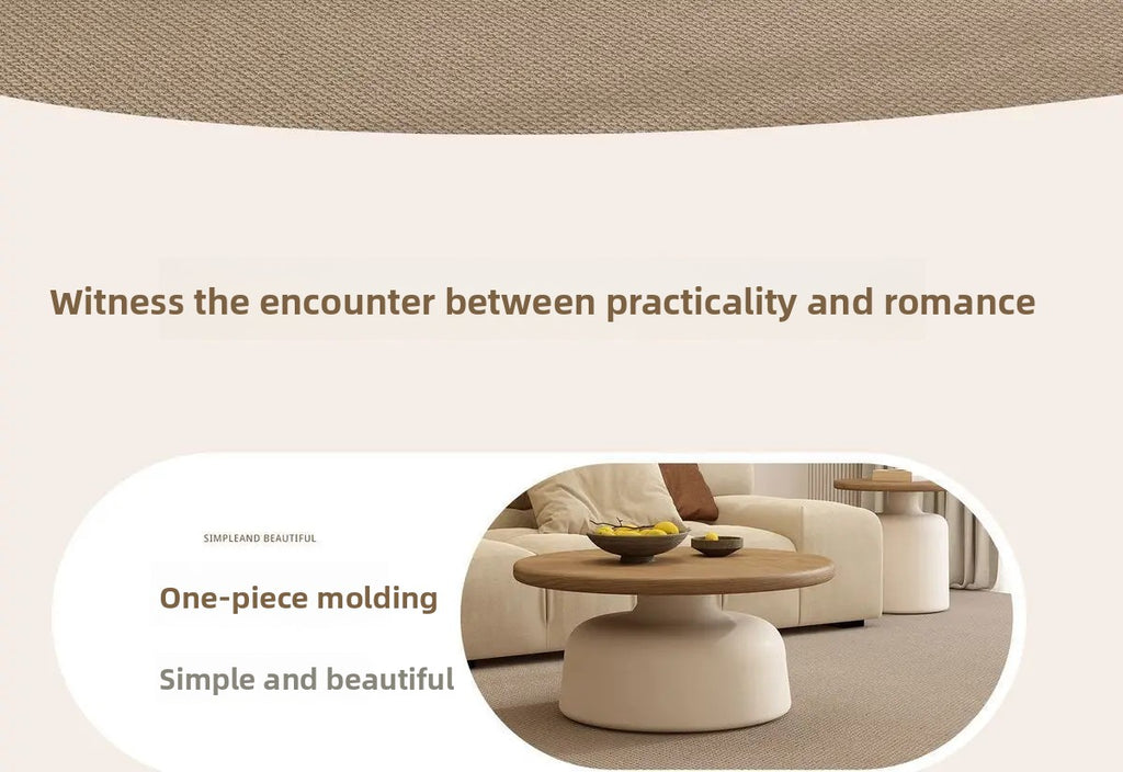 Round Wood Coffee Table