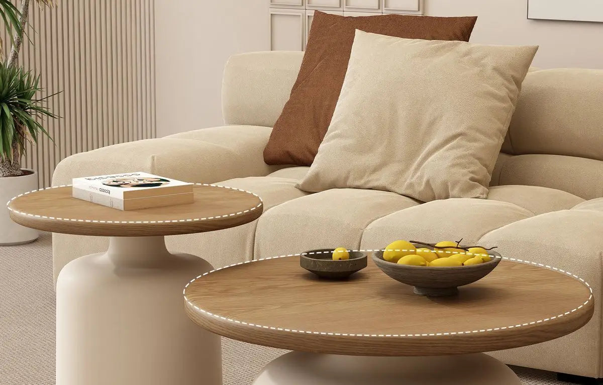 Round Wood Coffee Table