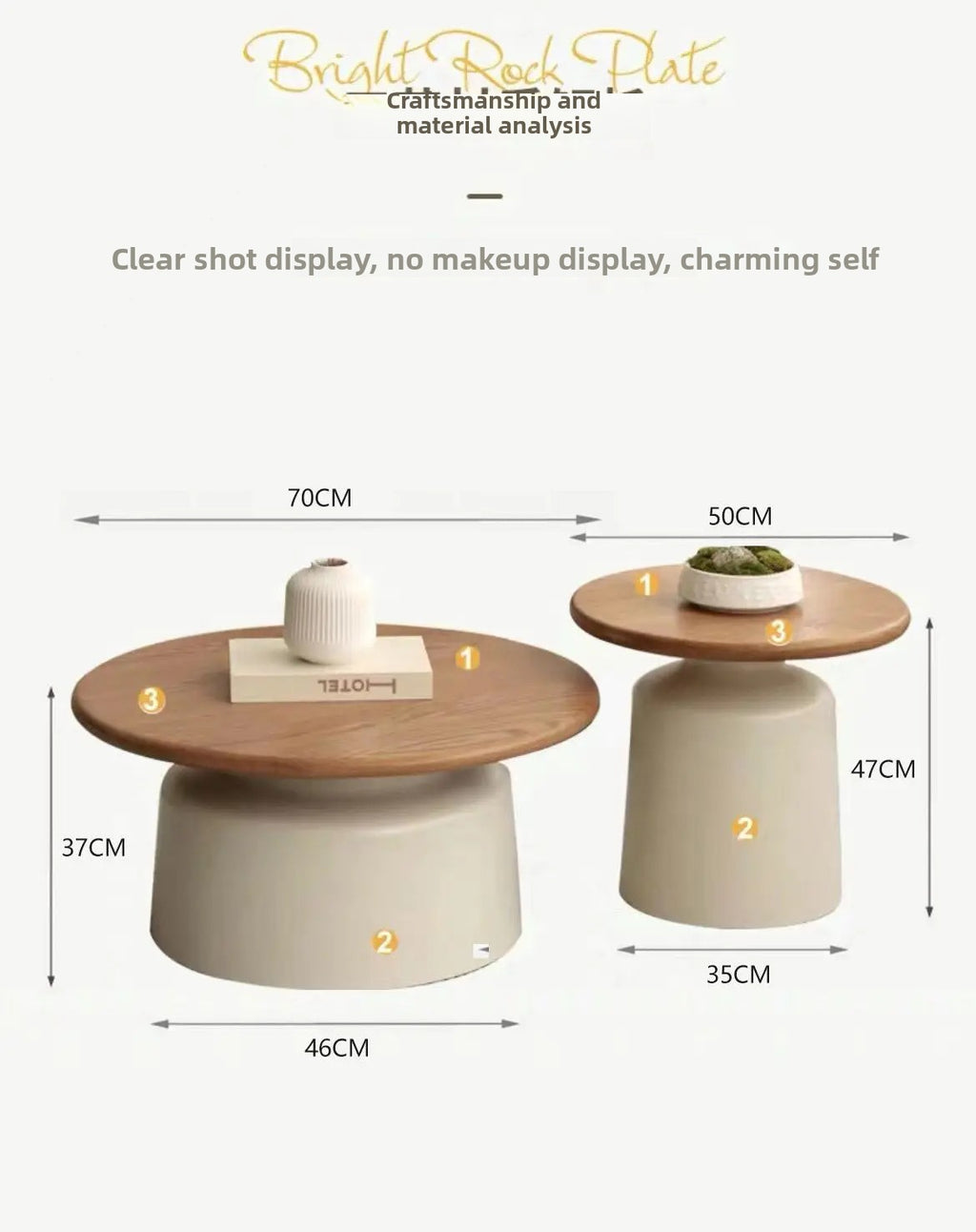 Round Wood Coffee Table