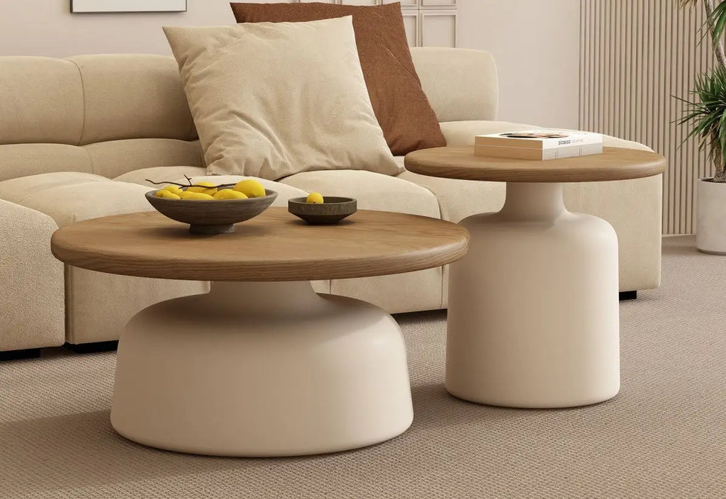 Round Wood Coffee Table