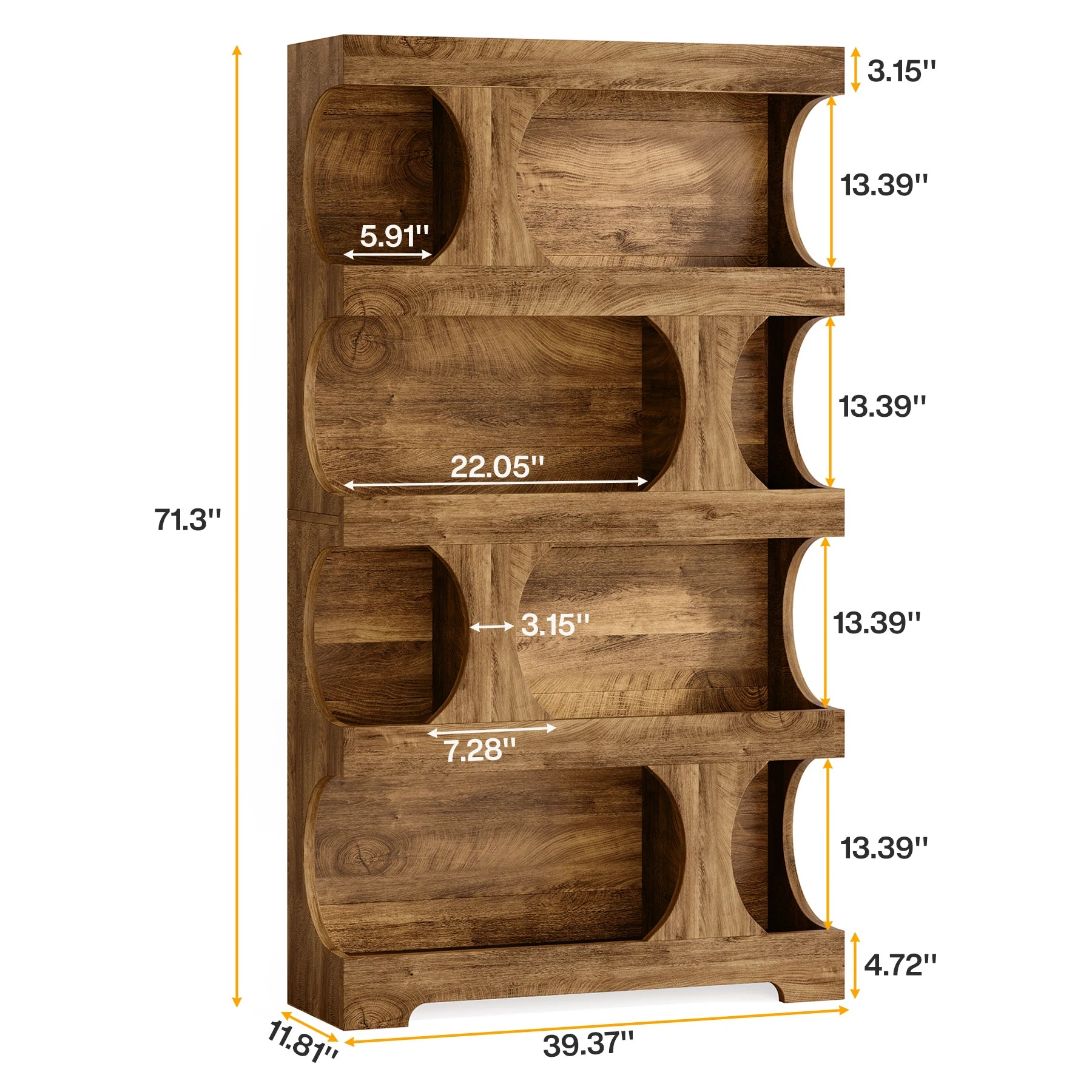 Tall Freestanding Bookcase