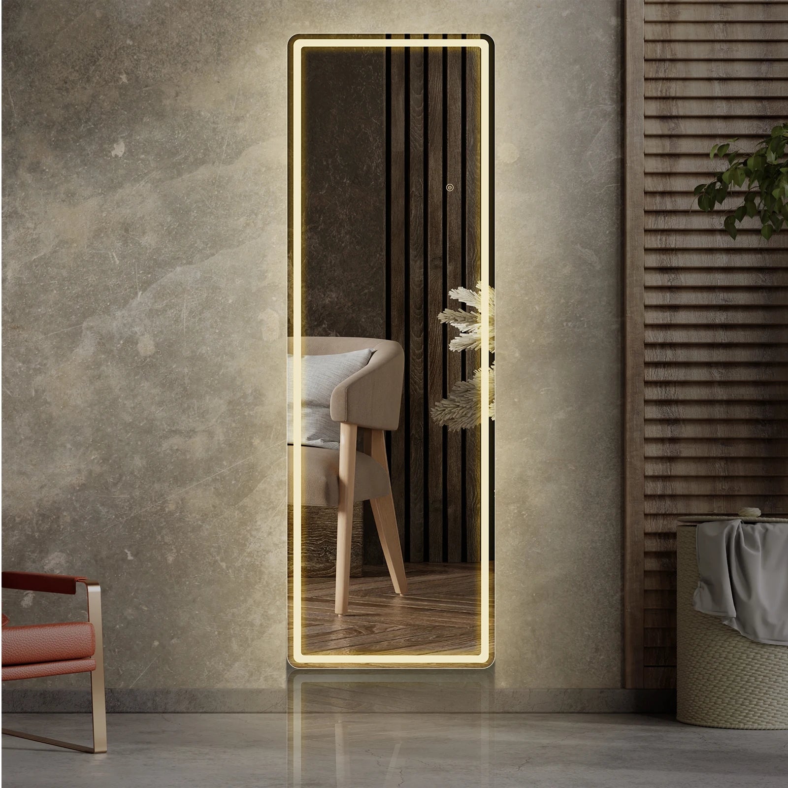 Full-Length LED Wall Mirror