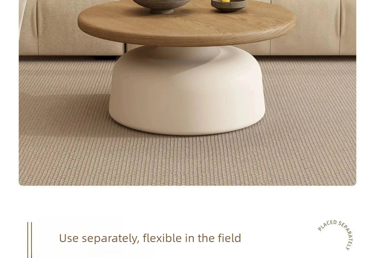 Round Wood Coffee Table