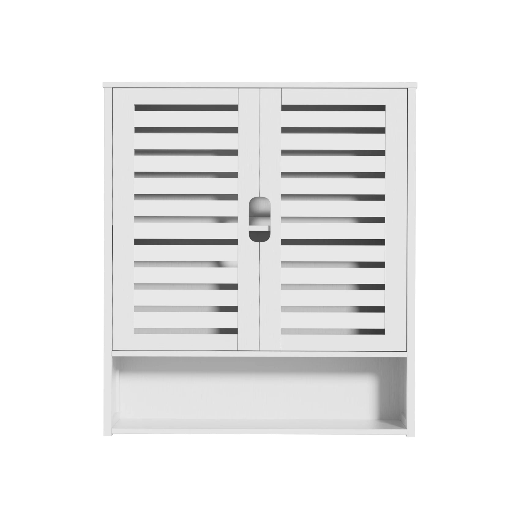 Wall-Mounted Bamboo Bathroom Cabinet