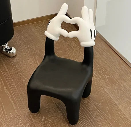 Rolling Stool with Backrest