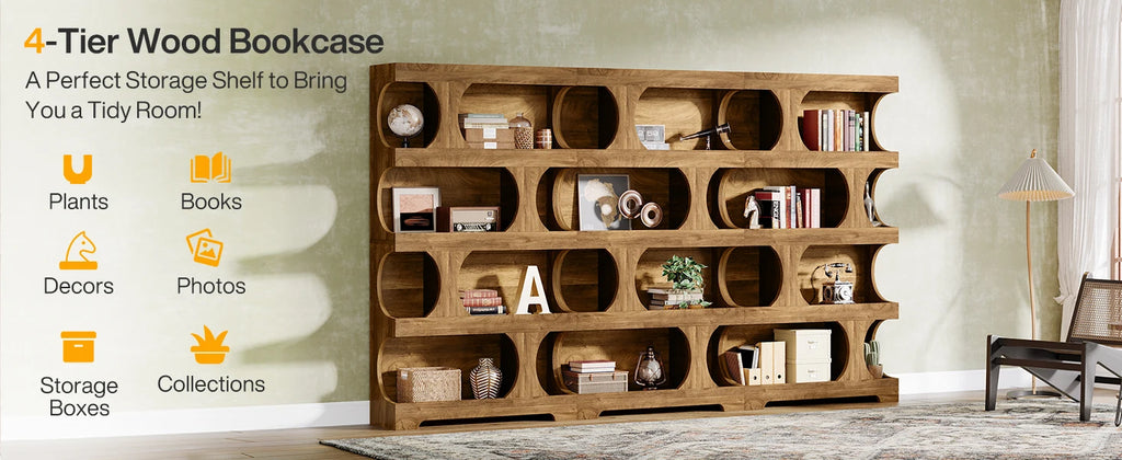 Tall Freestanding Bookcase