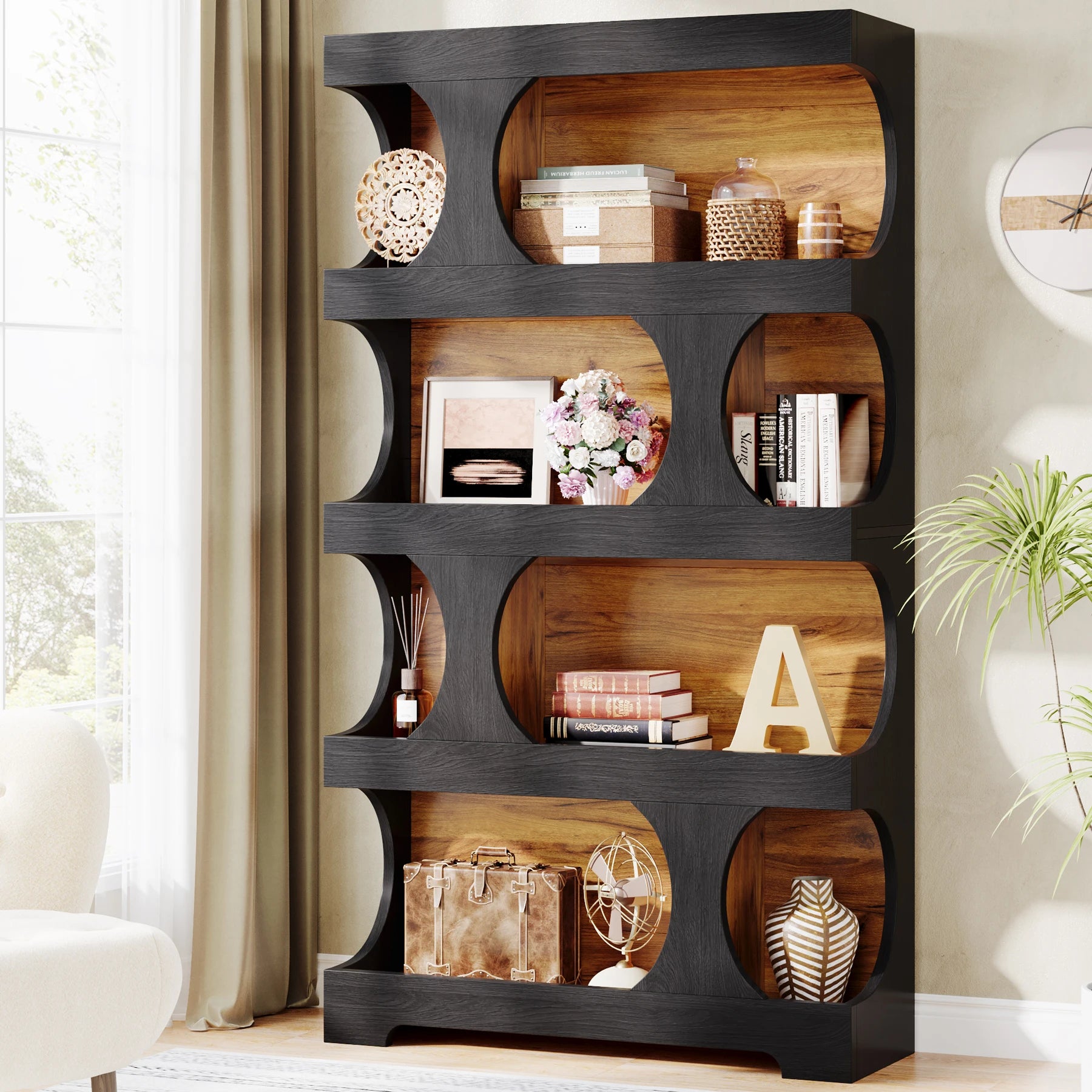 Tall Freestanding Bookcase
