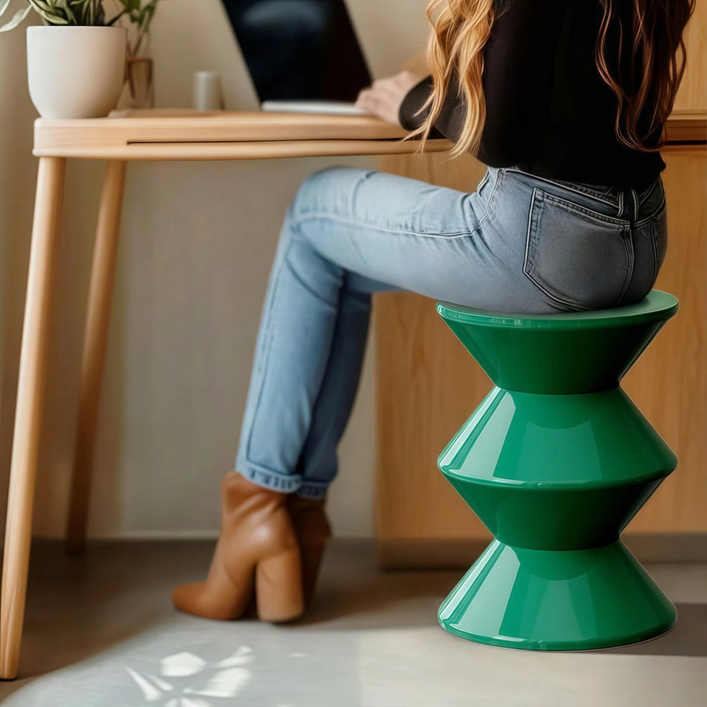 Hourglass Stool & Side Table