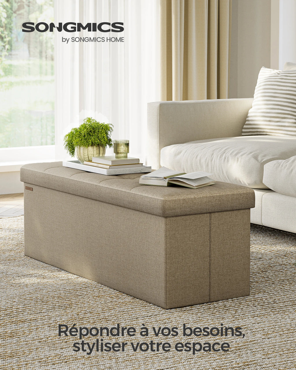 Folding Storage Bench