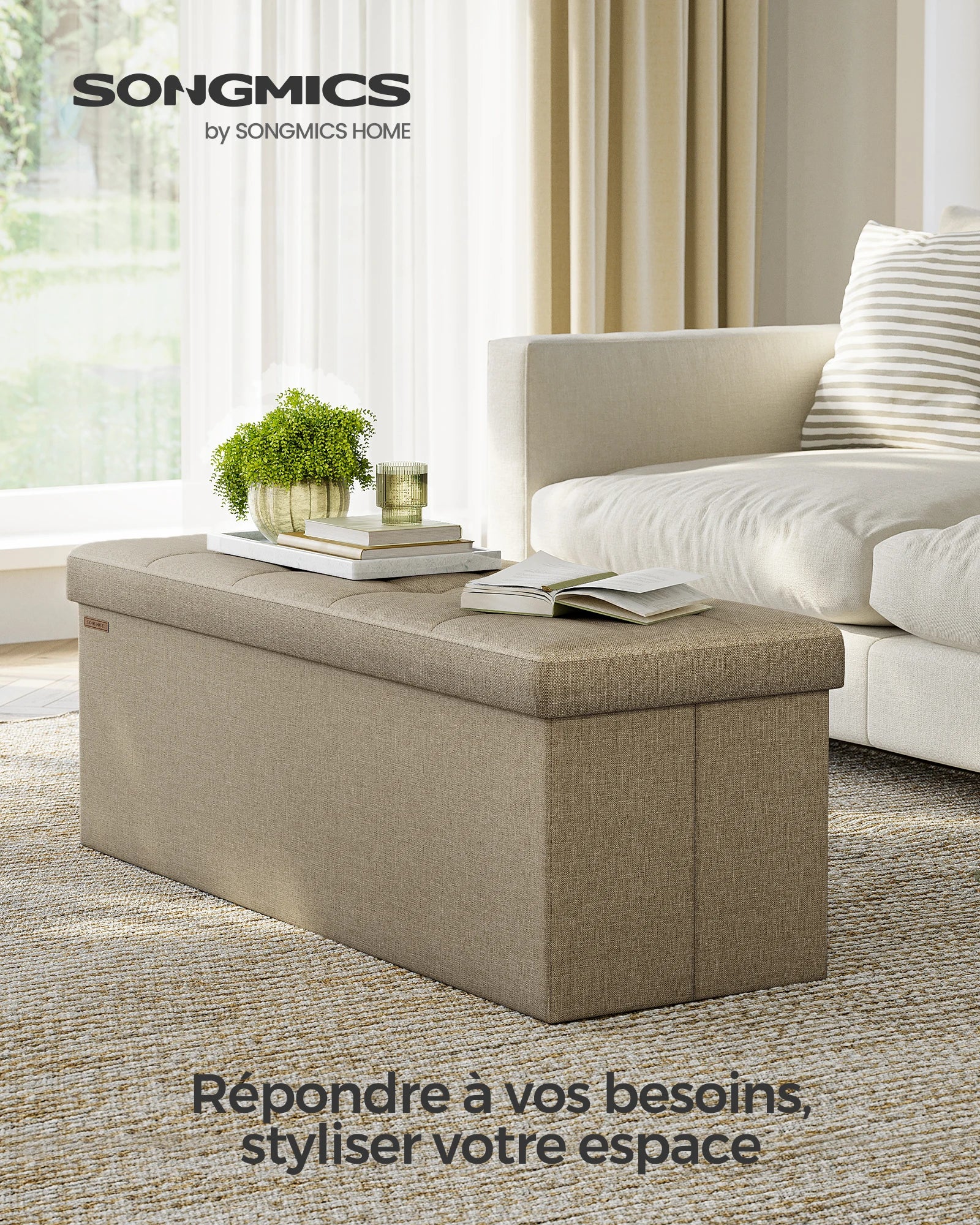 Folding Storage Bench