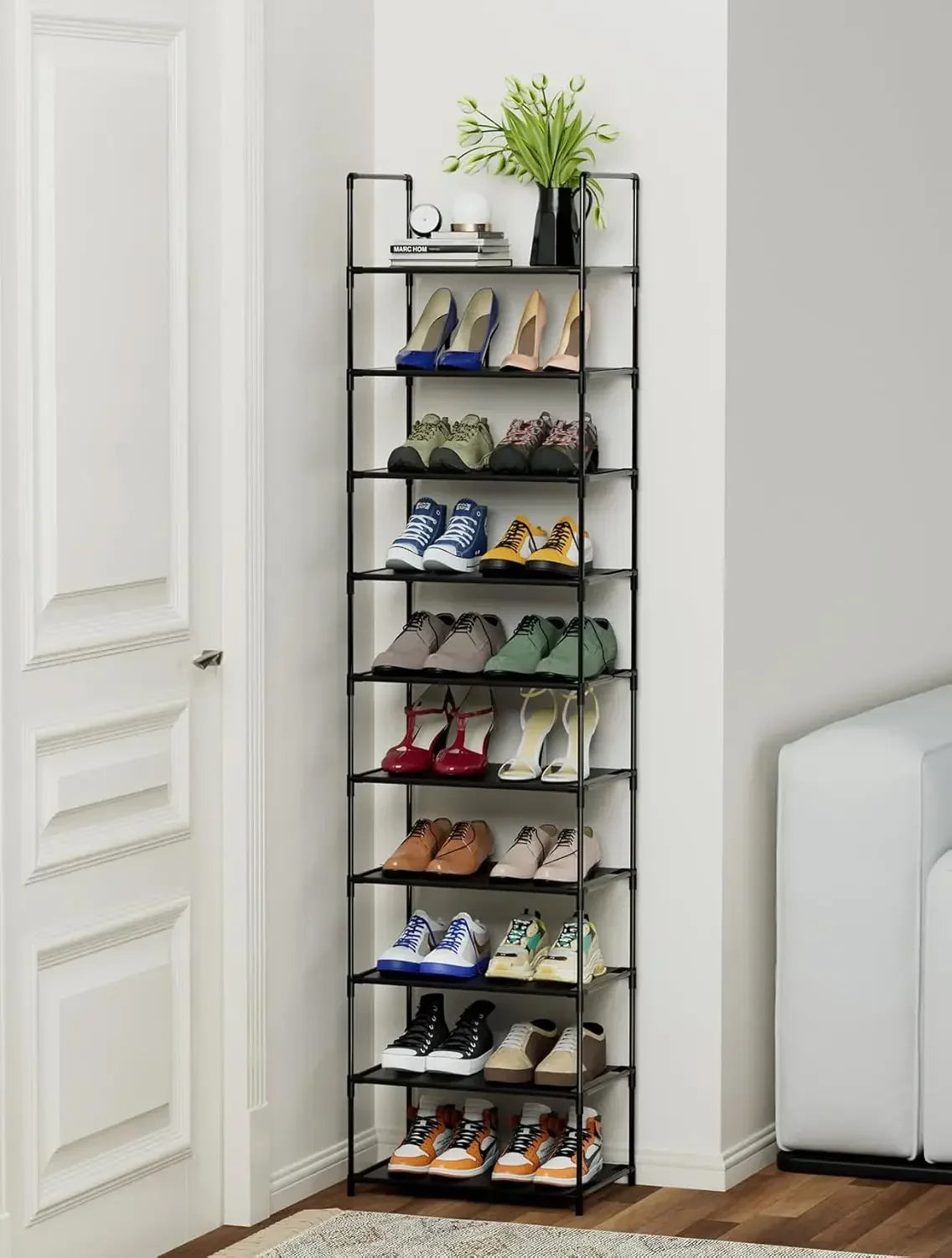 10-Tier Shoe Rack Organizer