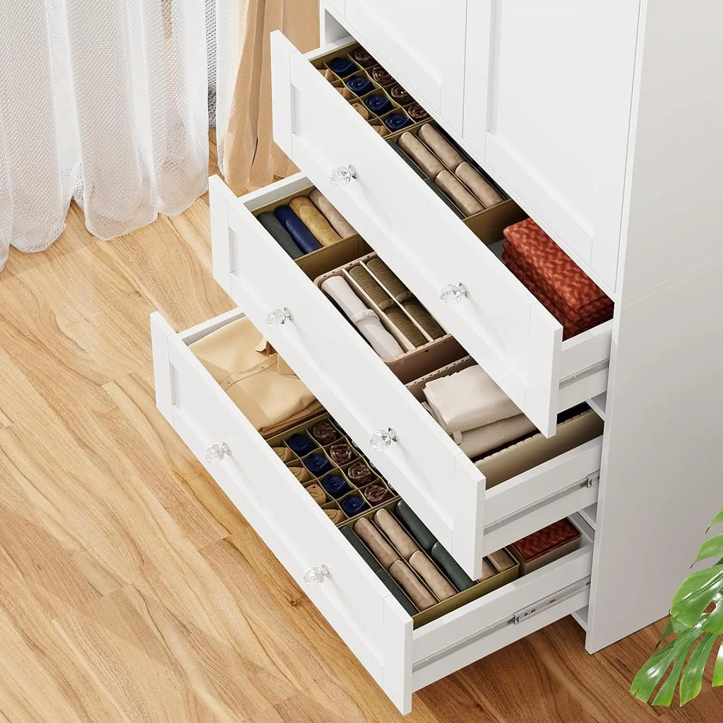Wardrobe Armoire with Mirror
