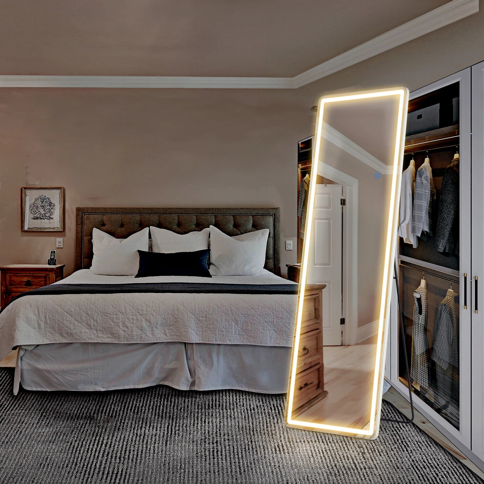 Full-Length LED Wall Mirror