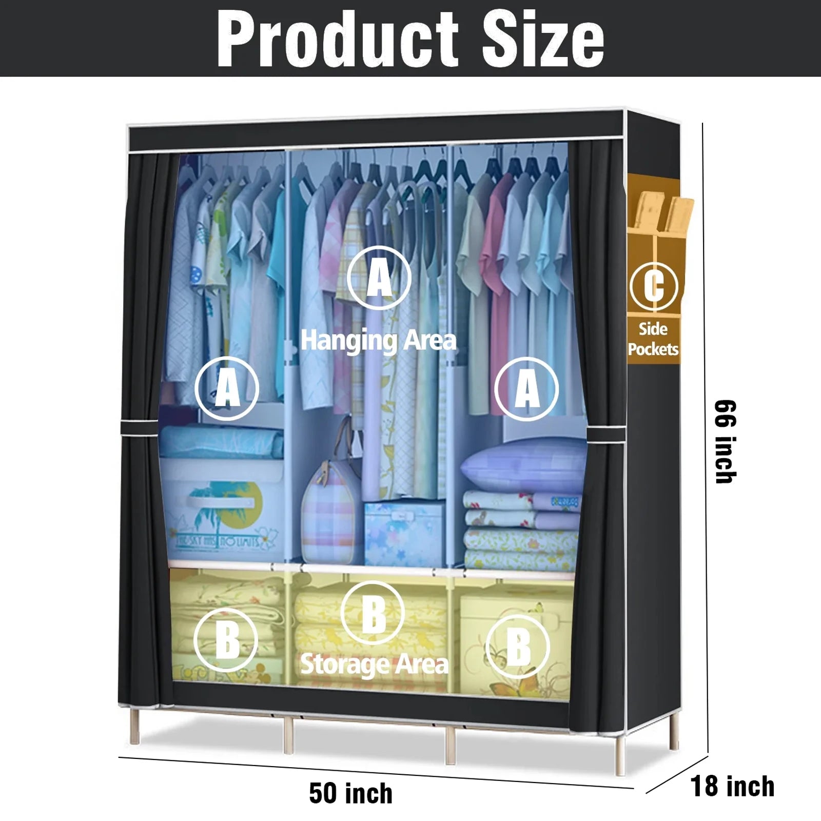 Portable Closet Storage Organizer