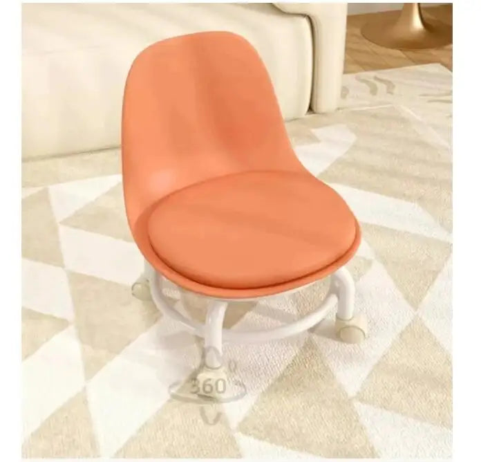 Rolling Stool with Backrest