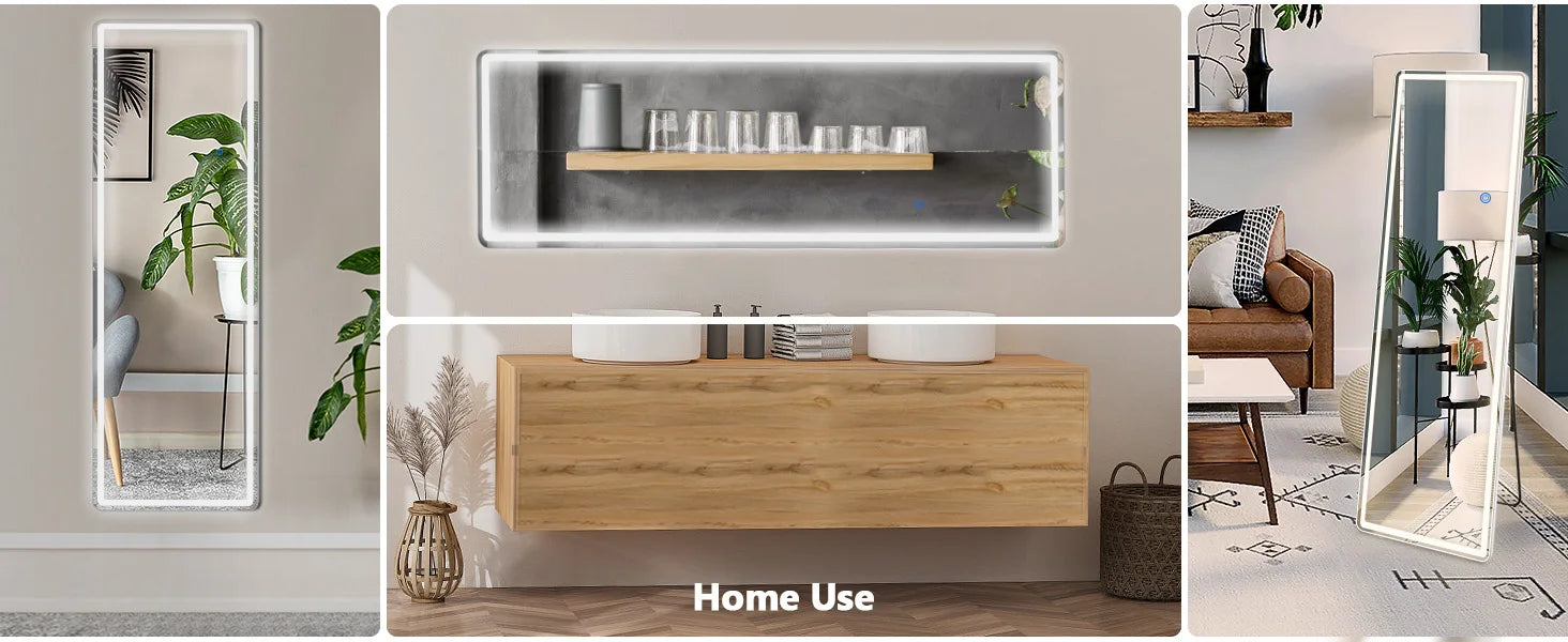 Full-Length LED Wall Mirror
