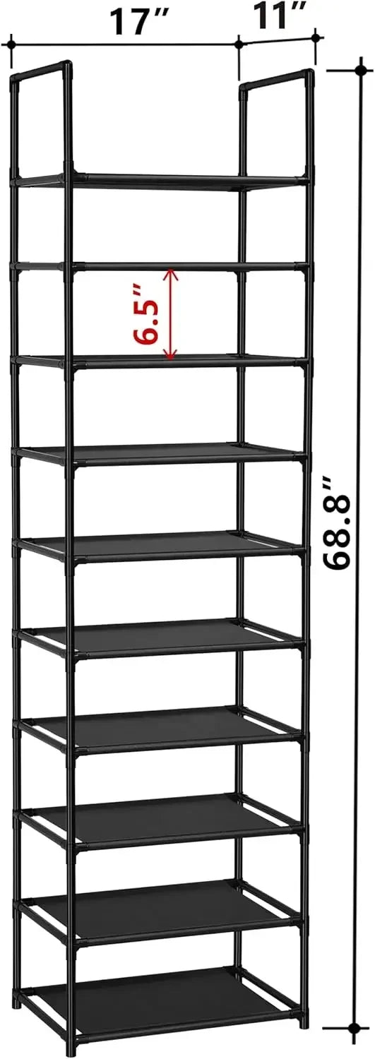 10-Tier Shoe Rack Organizer