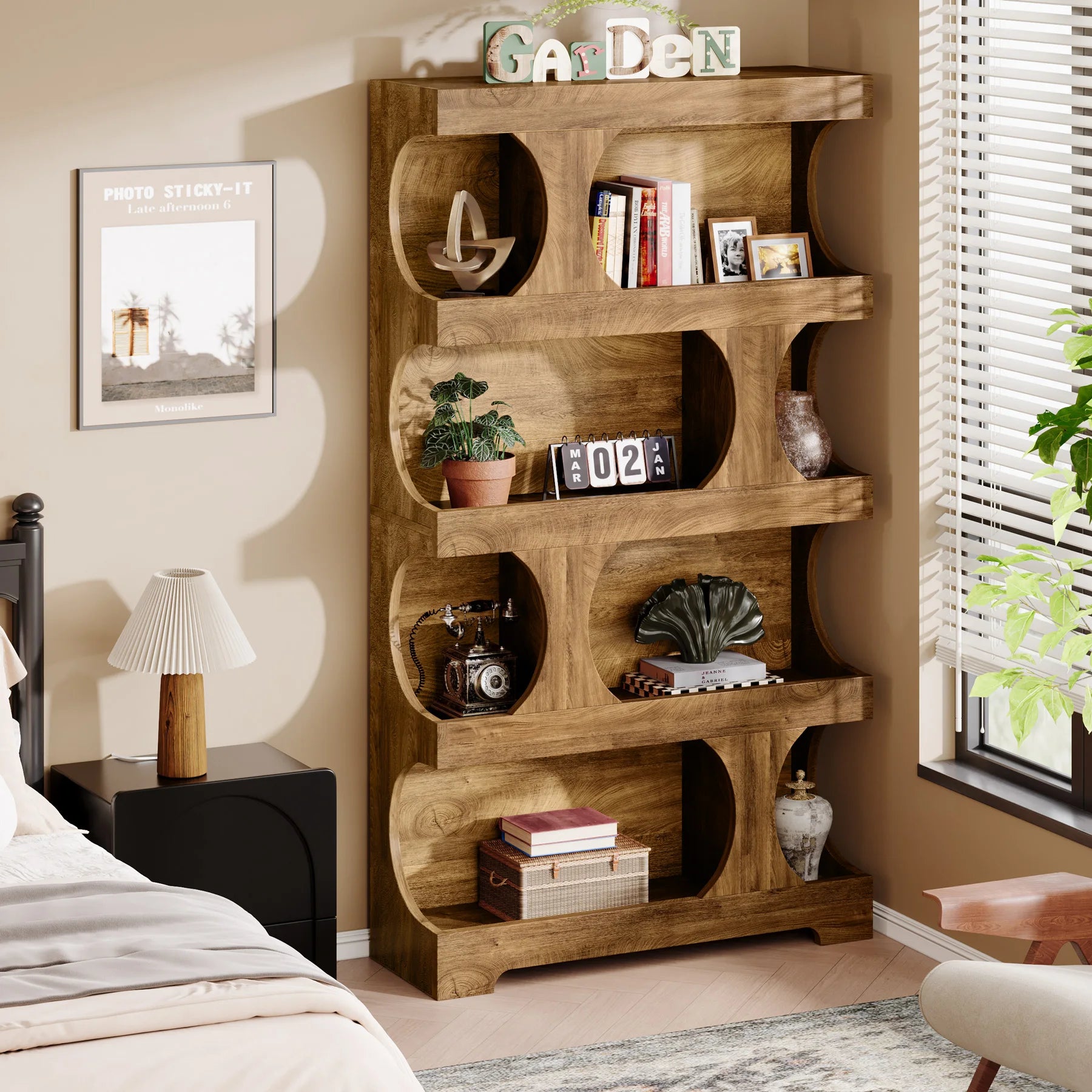 Tall Freestanding Bookcase