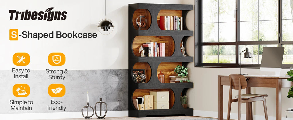 Tall Freestanding Bookcase