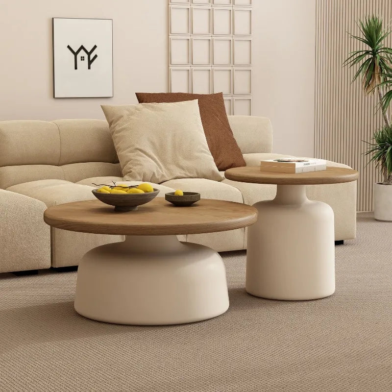Round Wood Coffee Table