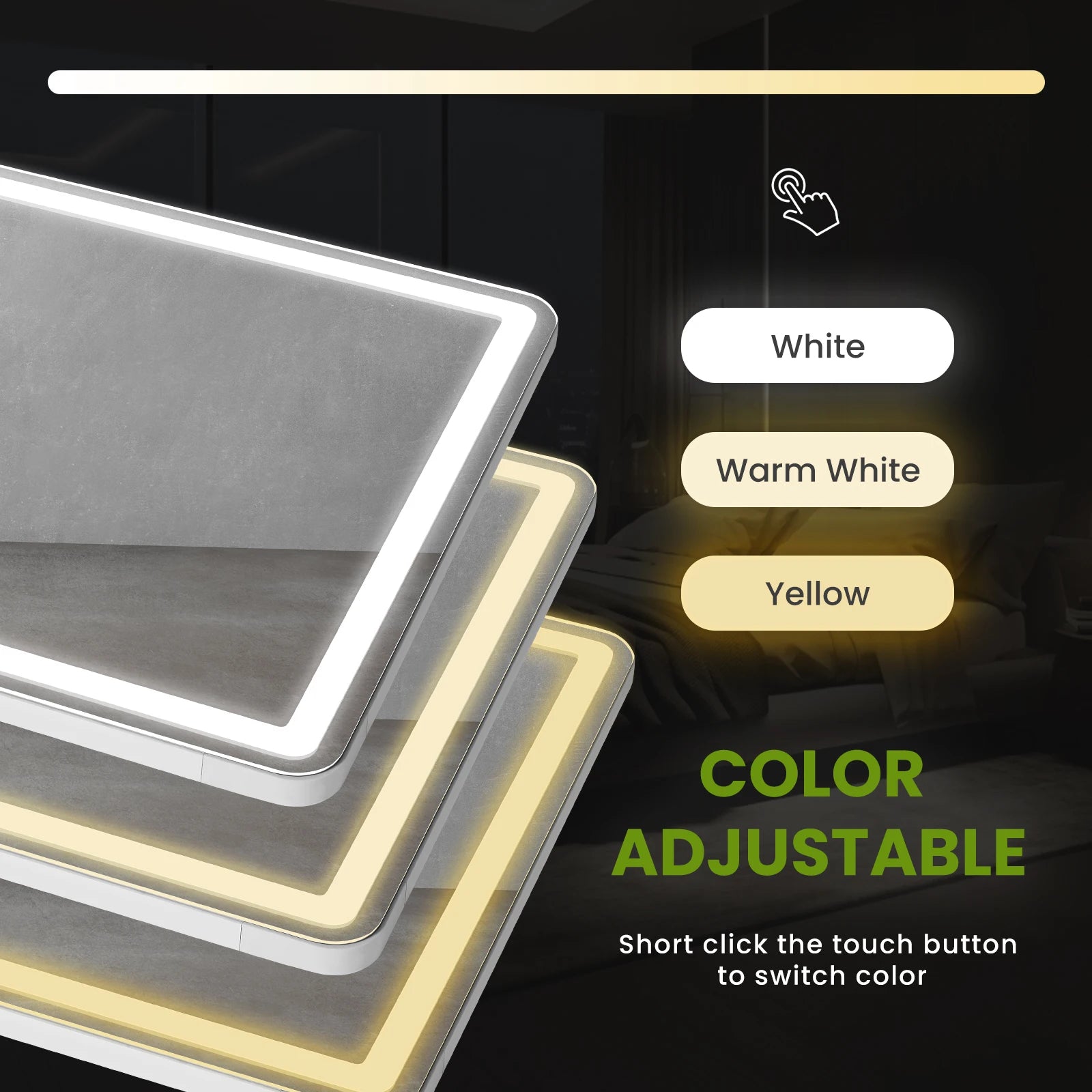 Full-Length LED Wall Mirror