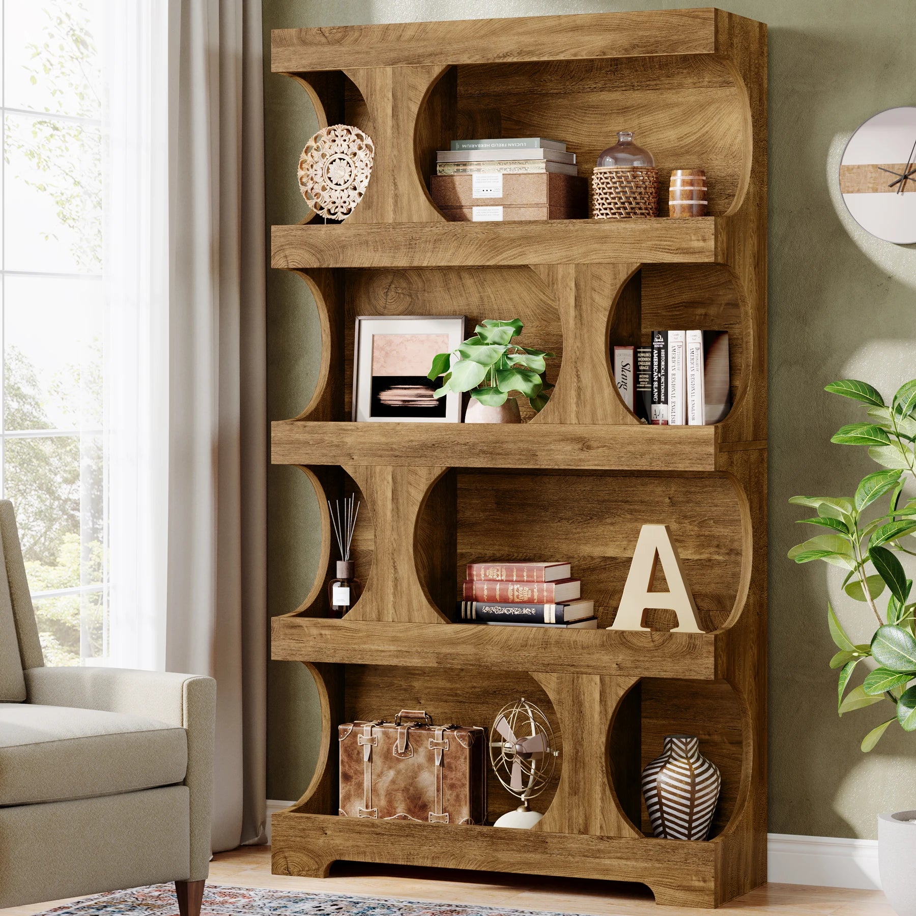 Tall Freestanding Bookcase
