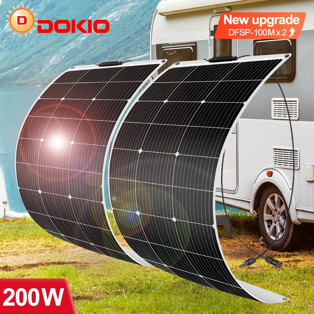 200W Flexible Solar Panel Kit