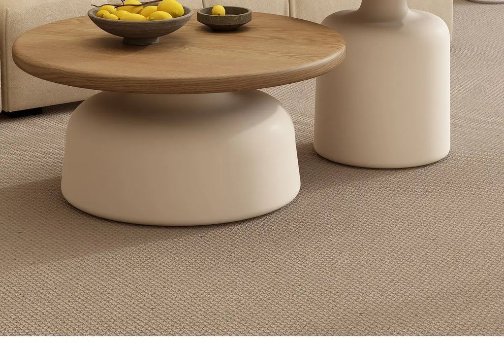 Round Wood Coffee Table