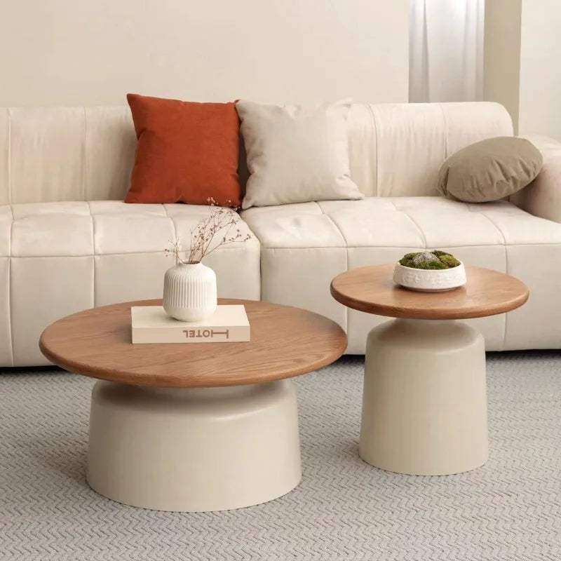 Round Wood Coffee Table