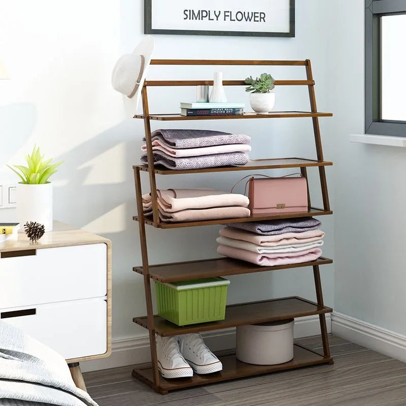 Multi-Tier Wooden Shoe Rack