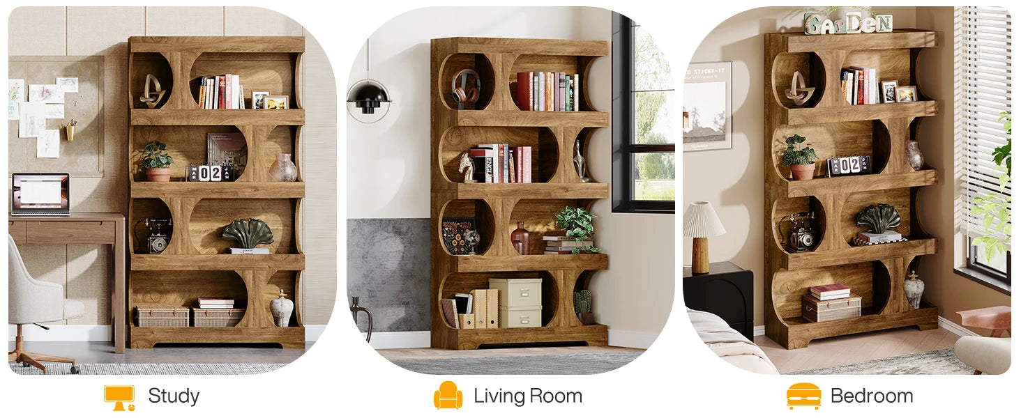 Tall Freestanding Bookcase