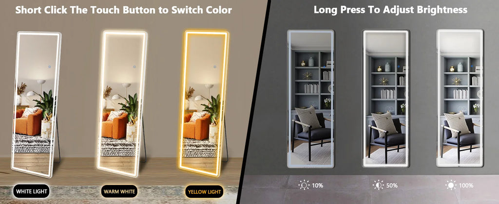 Full-Length LED Wall Mirror
