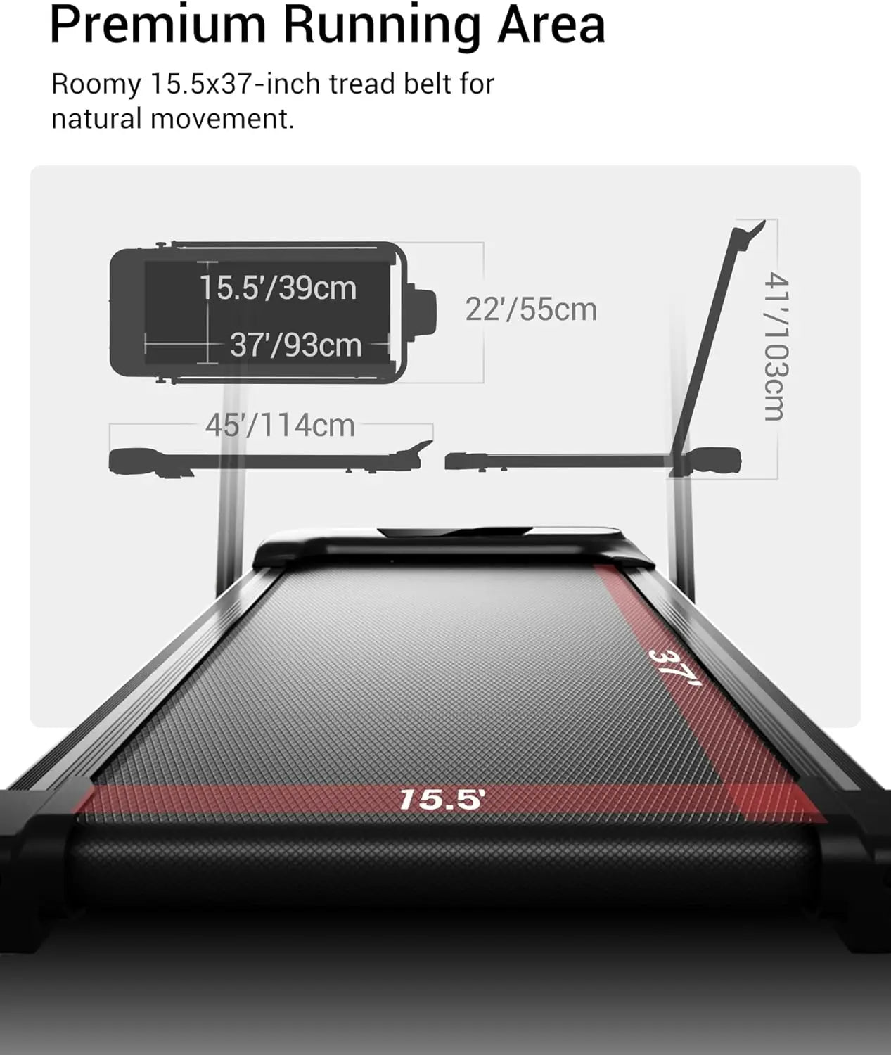 Foldable Under-Desk Walking Treadmill