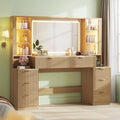 Makeup Vanity Desk with Lighted Mirror