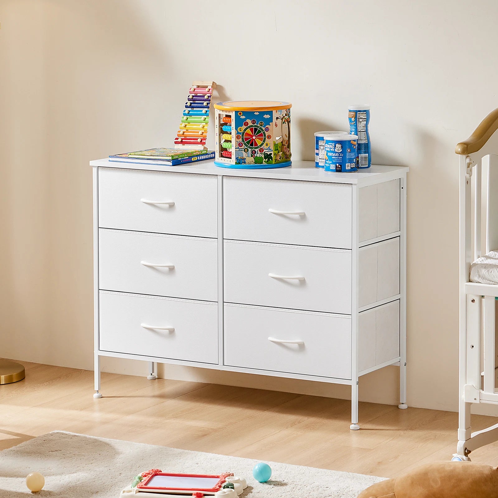 Fabric Drawer Nightstand