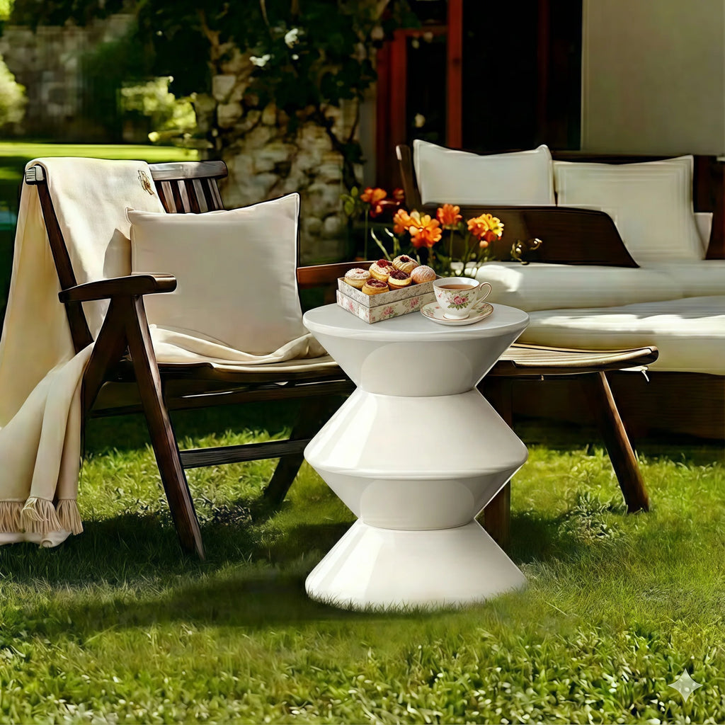 Hourglass Stool & Side Table