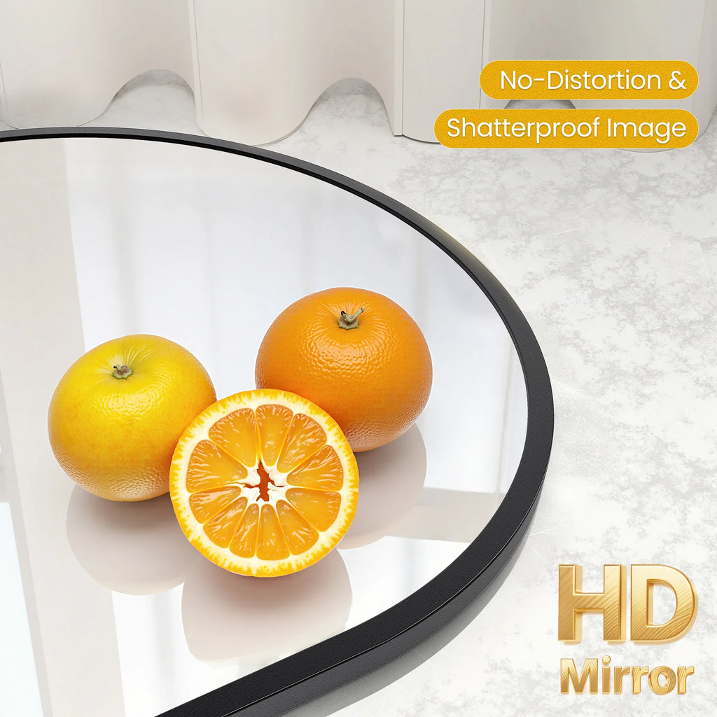 Arched Metal-Framed Wall Mirror