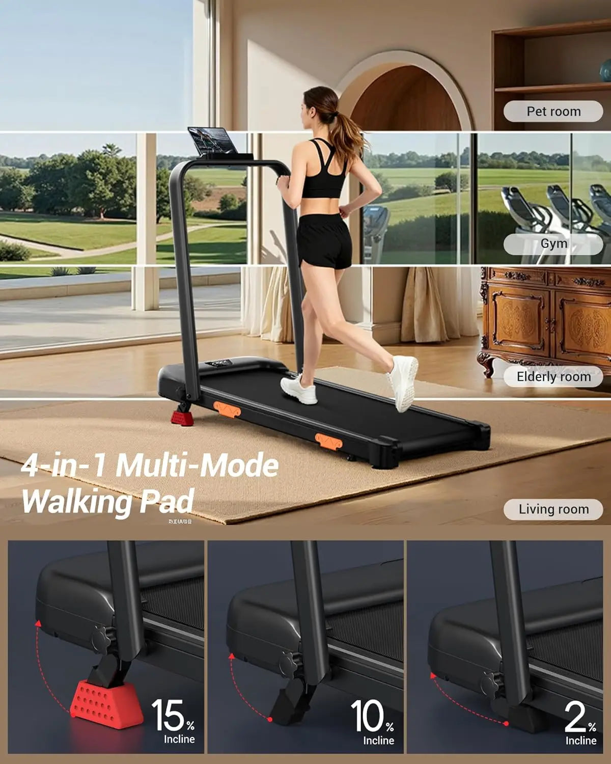 Foldable Under-Desk Walking Treadmill