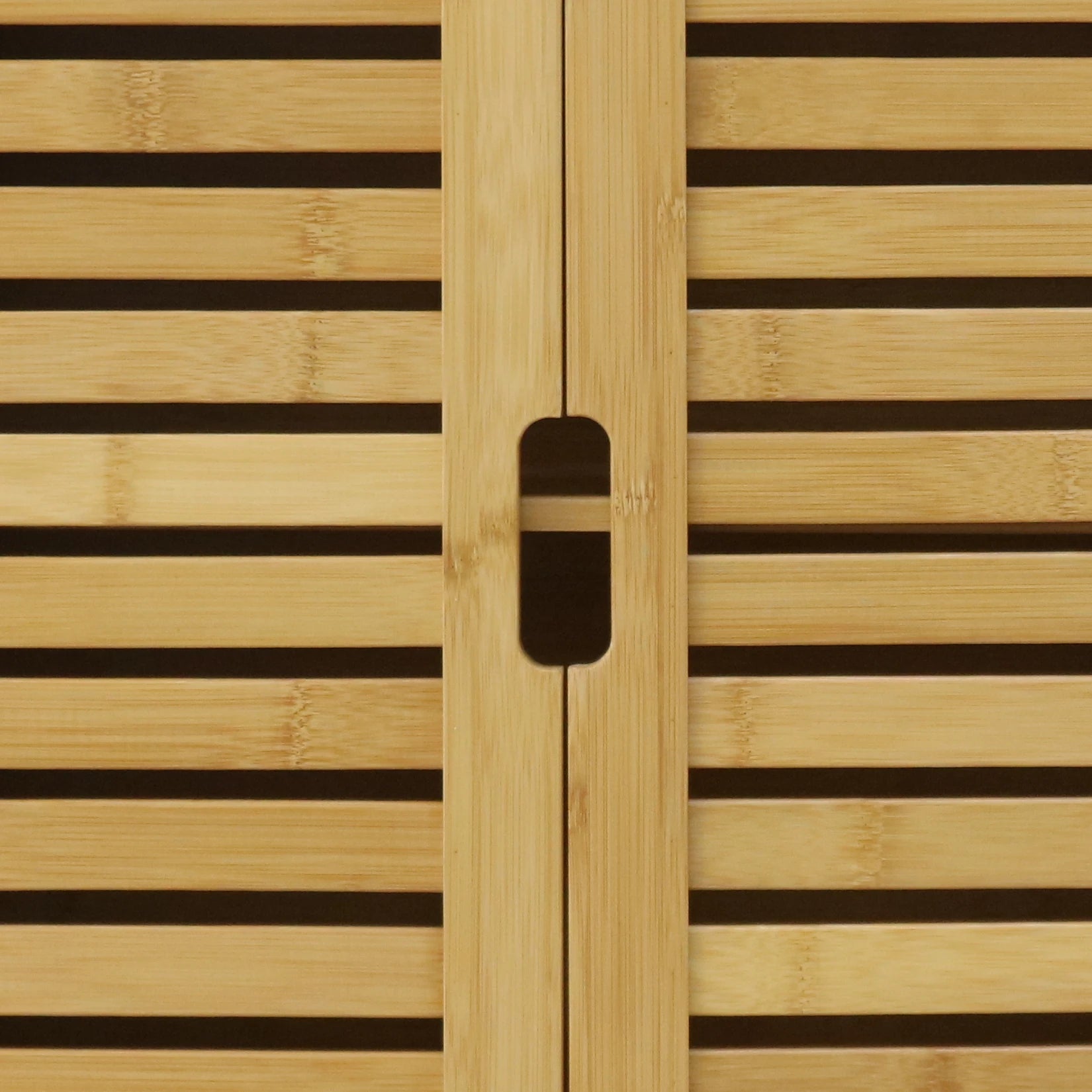 Wall-Mounted Bamboo Bathroom Cabinet