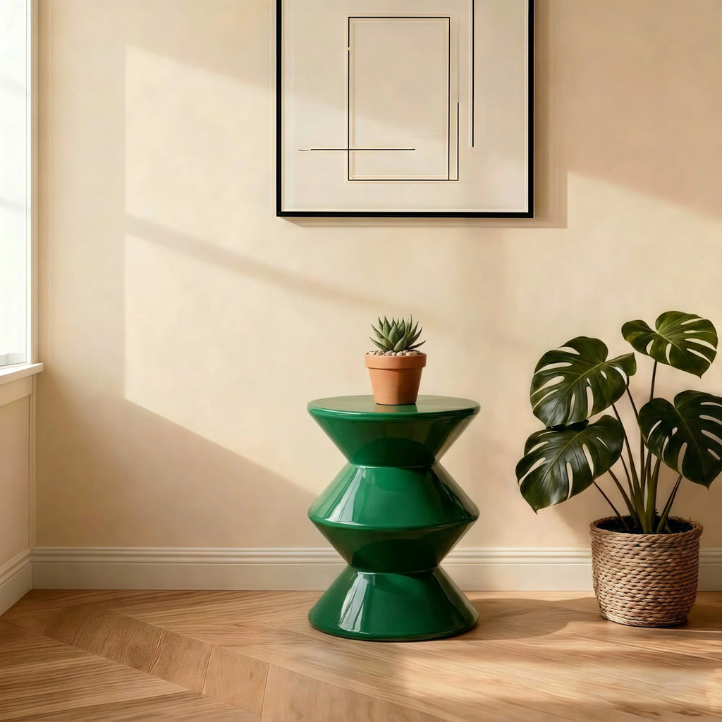 Hourglass Stool & Side Table