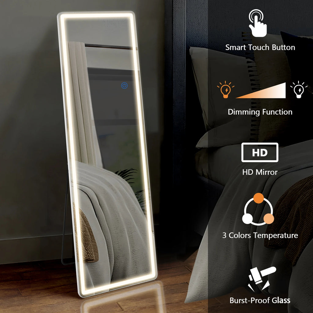 Full-Length LED Wall Mirror