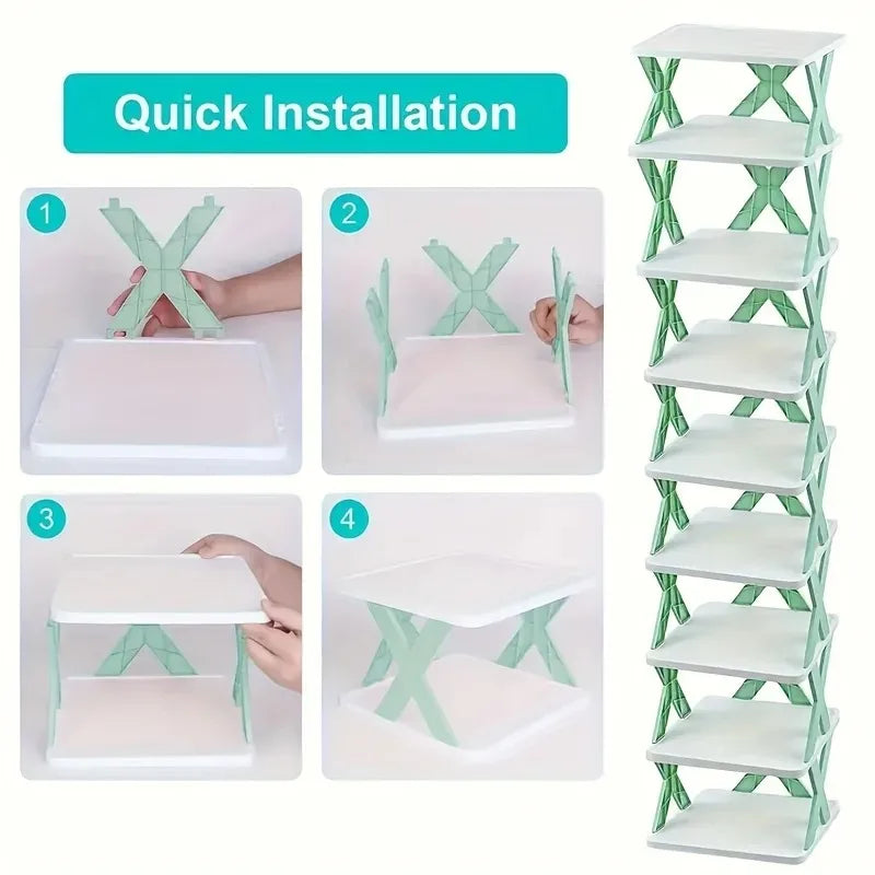 9-Tier Vertical Shoe Rack
