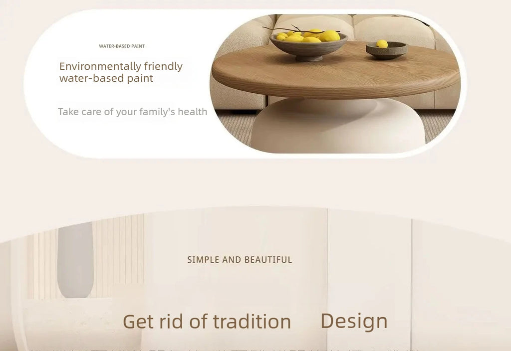 Round Wood Coffee Table