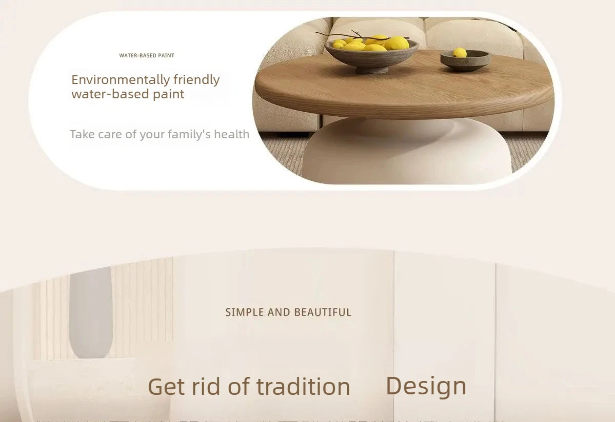 Round Wood Coffee Table
