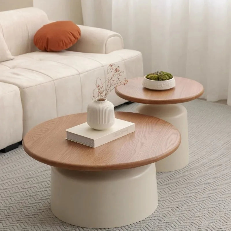Round Wood Coffee Table