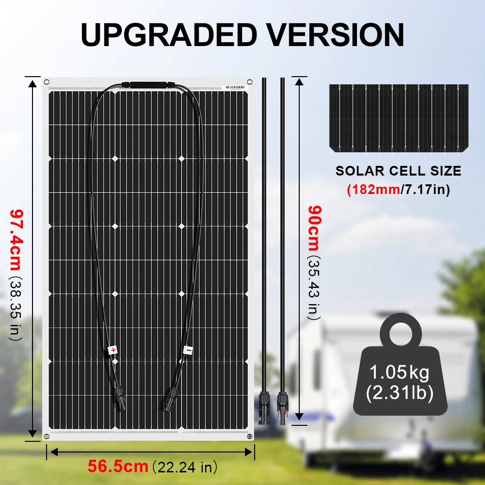 200W Flexible Solar Panel Kit