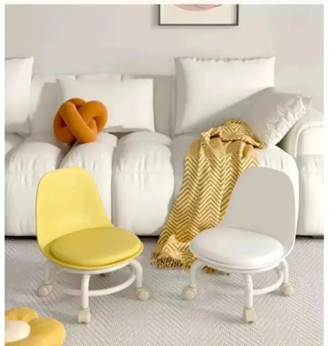 Rolling Stool with Backrest