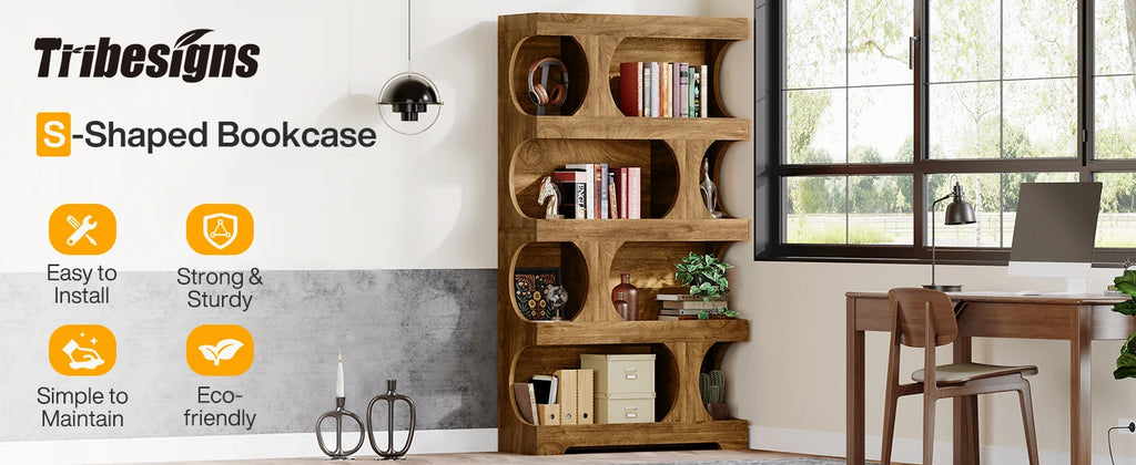 Tall Freestanding Bookcase