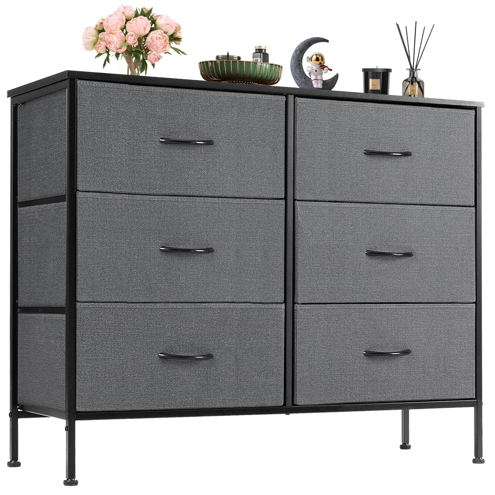 Fabric Drawer Nightstand