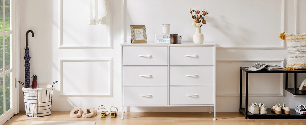 Fabric Drawer Nightstand